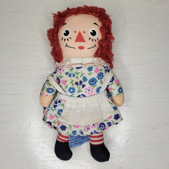 Raggedy Ann and Andy 1968 Knickerbocker Vintage Stuffed Toy Dolls - Picture 10 of 12